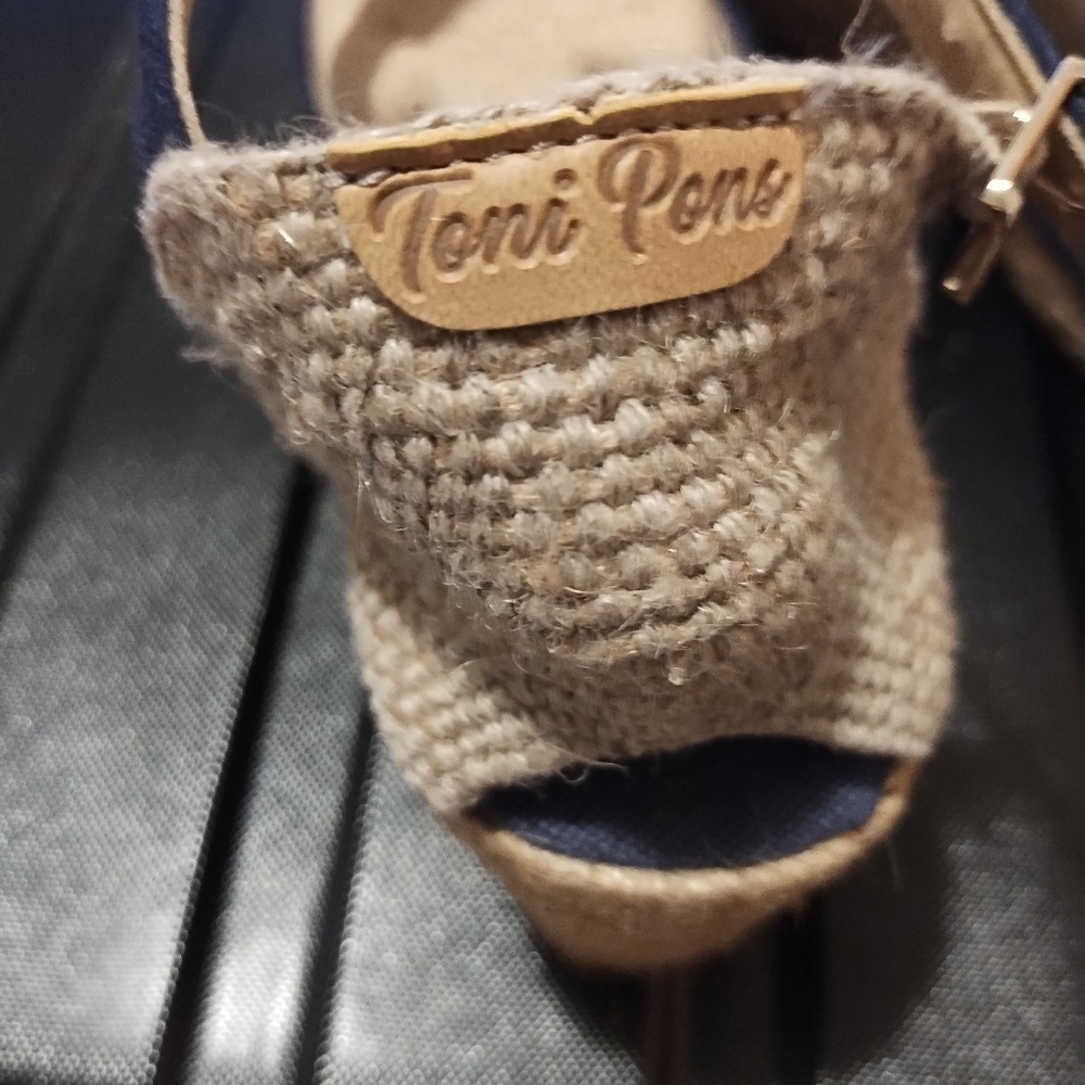 New Toni pons blue espadrilles (nwot) Women's Size 40 - Picture 3 of 5